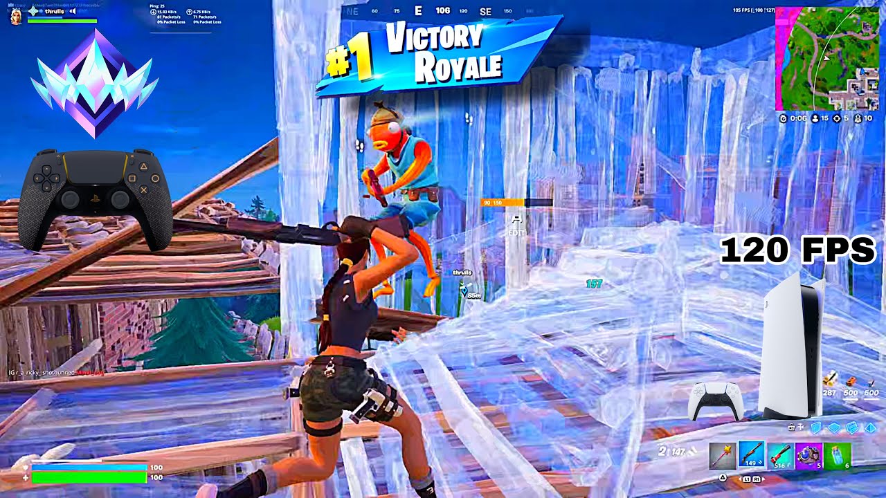 Fortnite Unreal Ranked Reload on PS5 | Controller Gameplay | 120 FPS