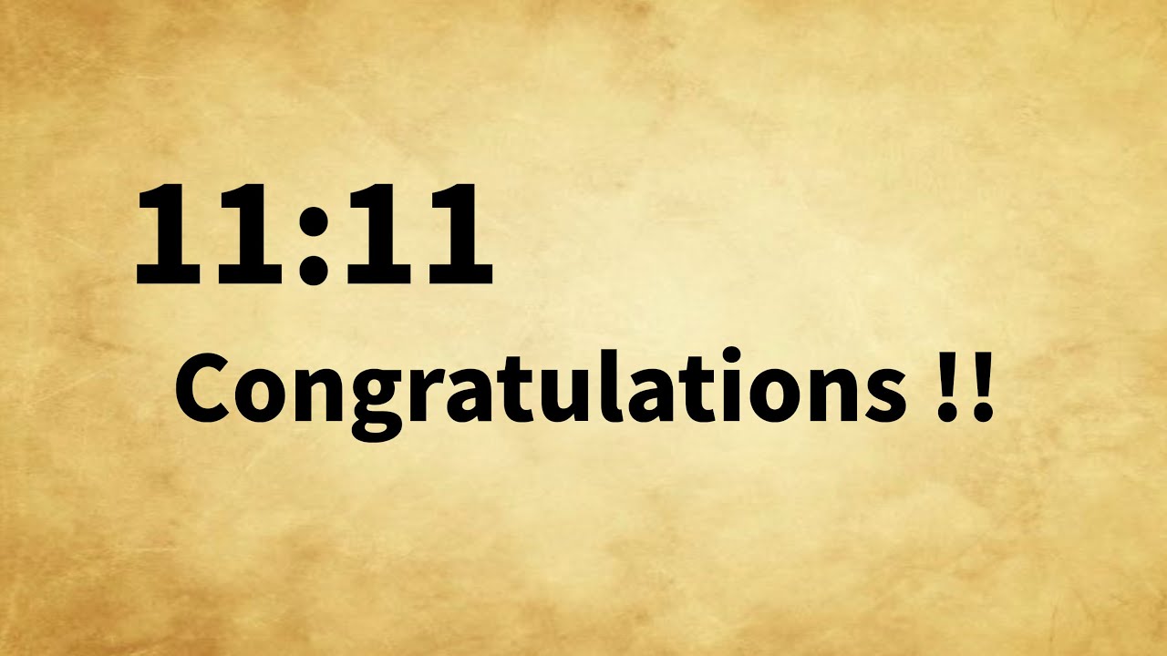 ✨11:11💌Congratulations🎉You Are…!!