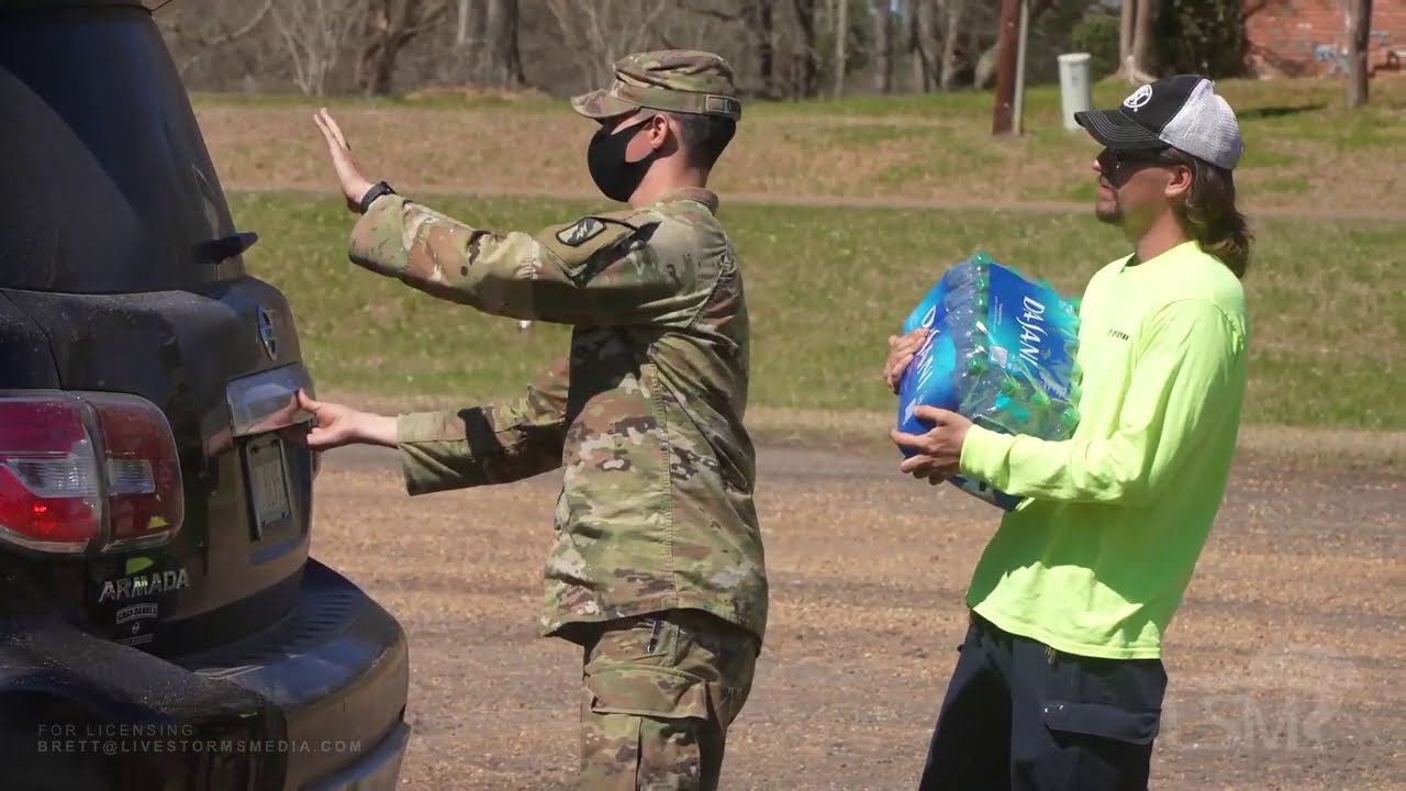 3-4-2020 Jackson, Ms City without water from ice storm 3 weeks ago, National Guard assisting needs