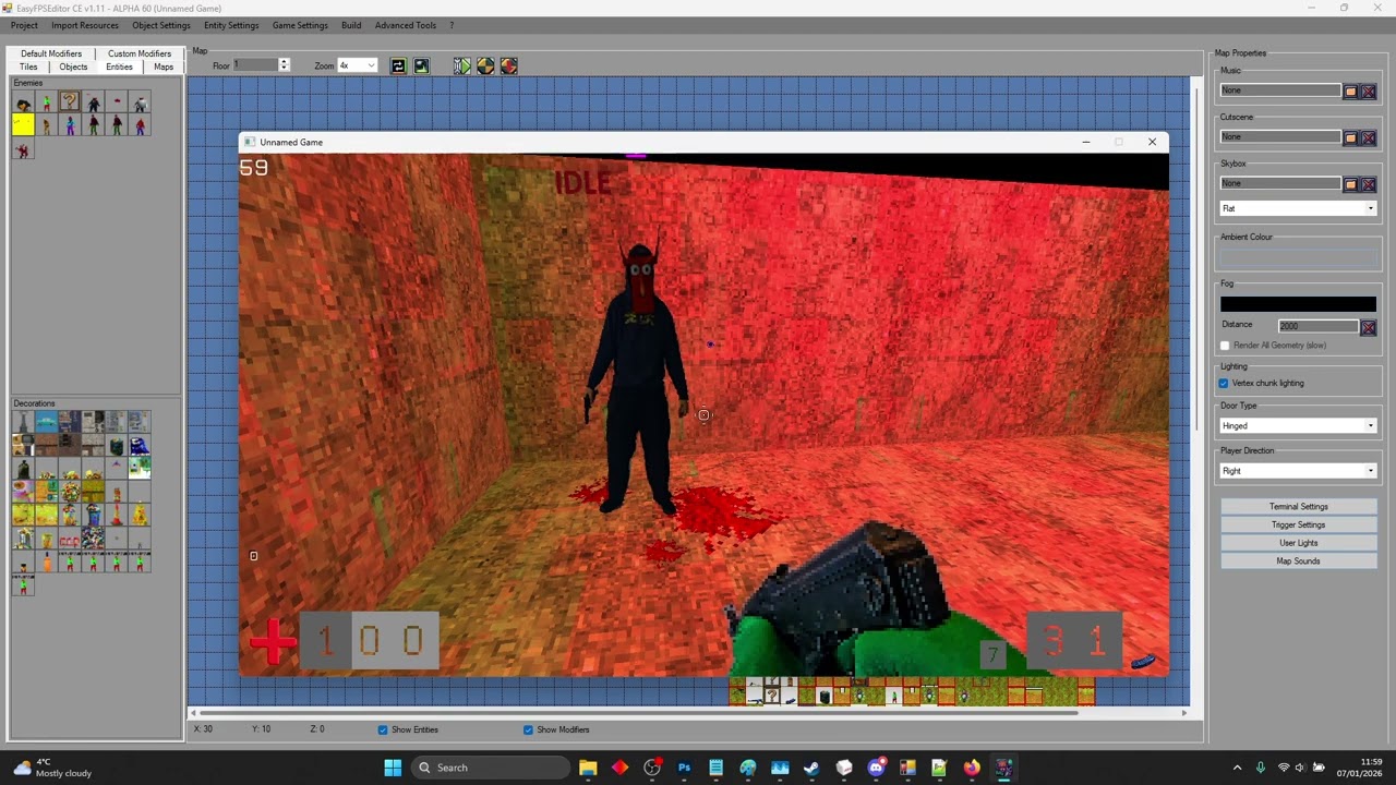 Creating Invulnerable Enemies in EFPSE
