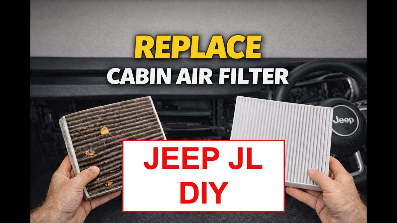 Как заменить салонный воздушный фильтр на Jeep Wrangler JL (простая инструкция для самостоятельно...