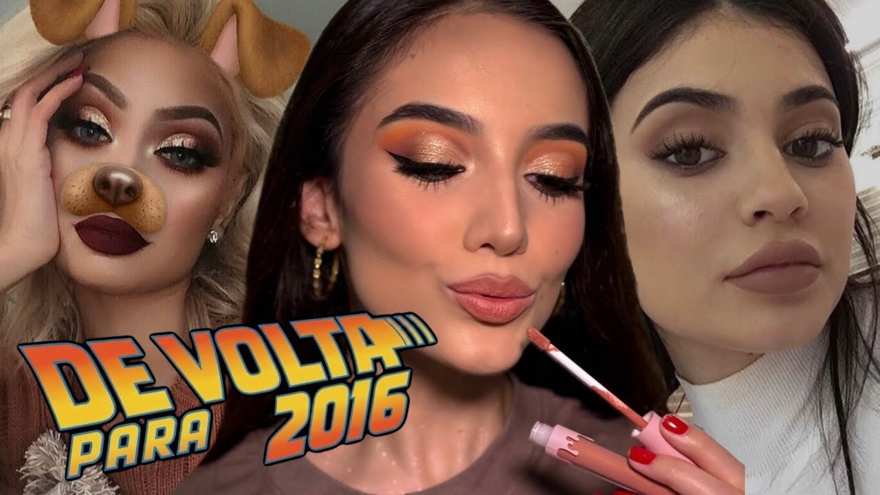 A MAQUIAGEM DE 2016 ESTÁ DE VOLTA! Tutorial inspirado nas tendências da época ✨