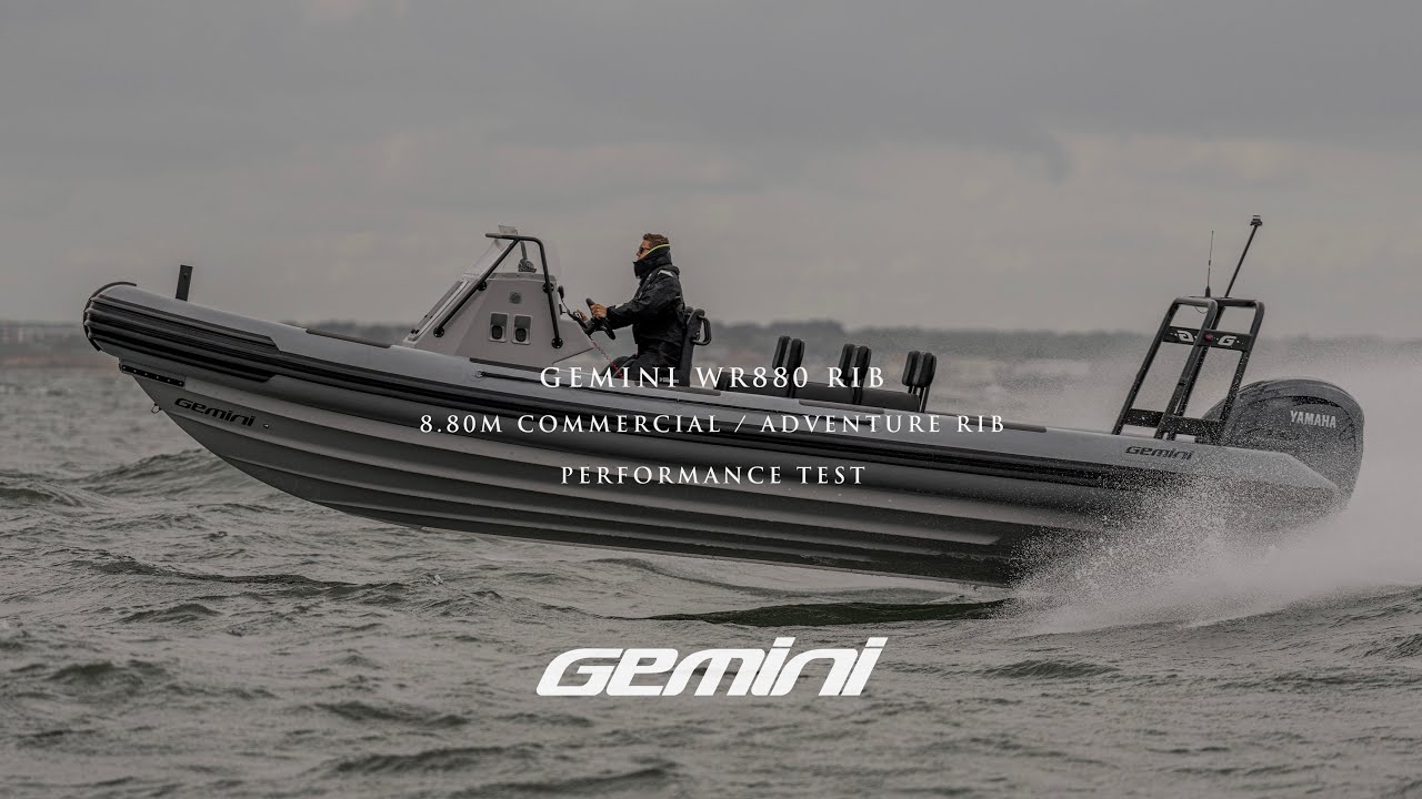 Performance test on the Gemini 880 Commercial / Adventure 8.80m RIB | Berthon Rib Solutions