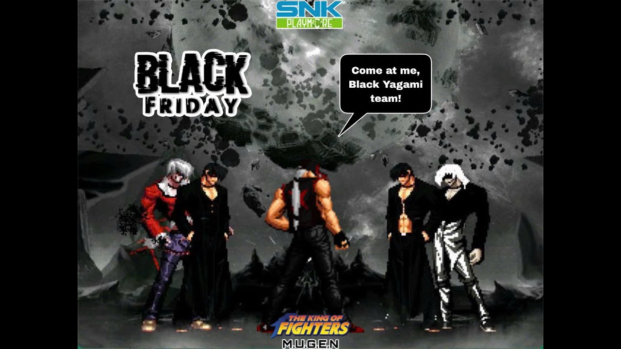 KOF MUGEN - Black Terry Bogard 2025 Pro (Overkill) VS Black Iori Yagami team - Black Friday special