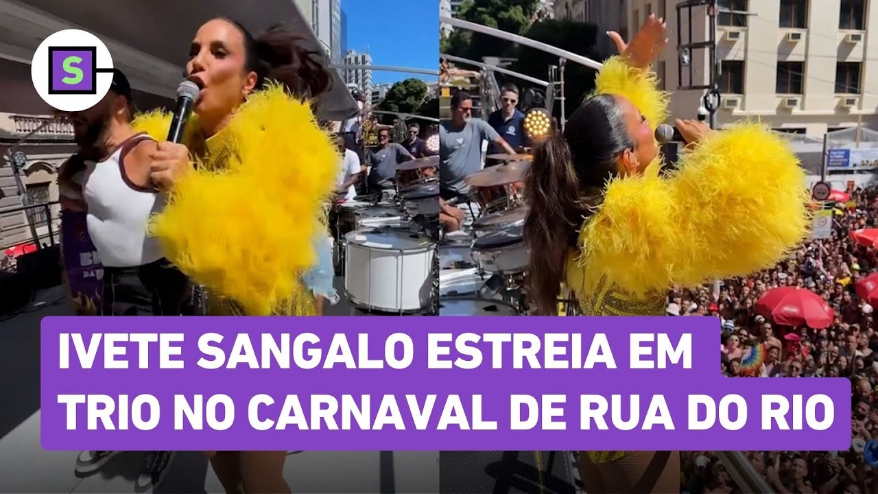 Ivete Sangalo estreia em trio no carnaval de rua do Rio e se emociona ao lembrar Preta Gil; vídeo