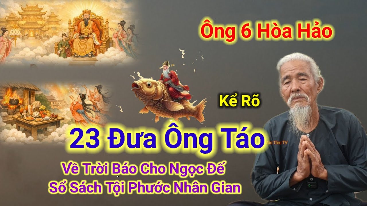 Ông 6 Kể rõ👉23 Đưa Ông Táo về Trời Báo Cho Ngọc Đế Sổ Sách Tội Phước Nhân Gian.