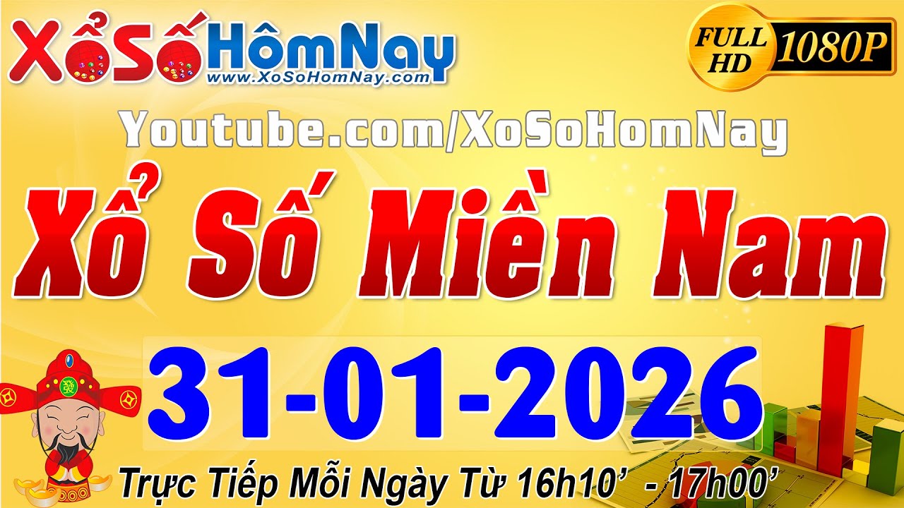 XSMN - Trực tiếp xổ số Miền Nam ng&agrave;y 31/01/2026, KQXS TP. HCM XSHCM, Long An, B&igrave;nh Phước, Hậu Giang