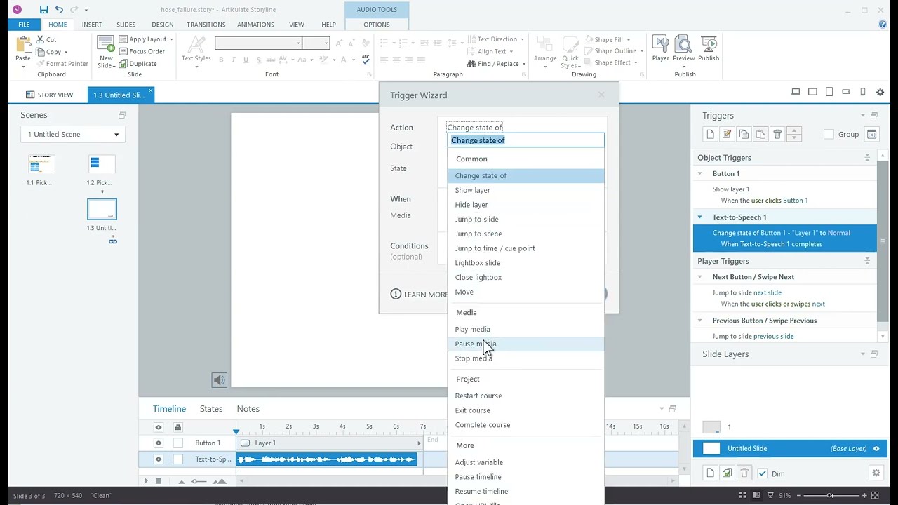 Community Answer: How to Control Audio on Base Layer and Layers in Storyline 360