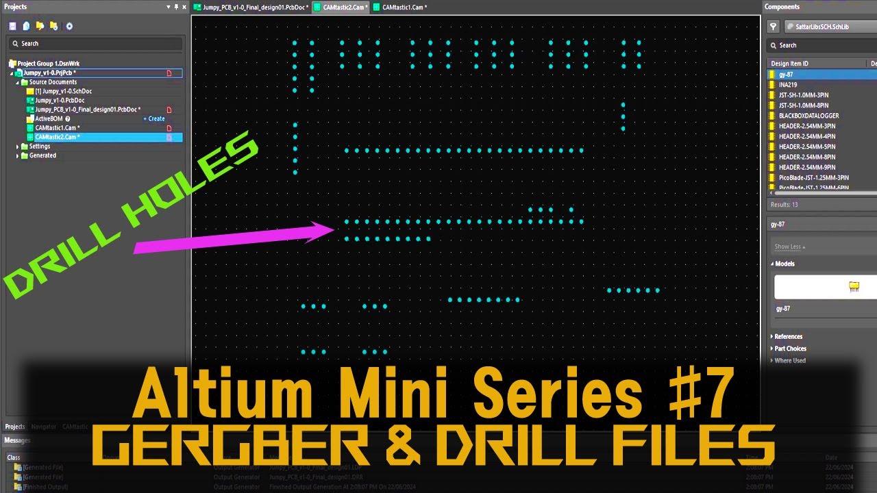 Altium #7 - Making Gerber files and Drill files - Altium | ProDrone Control | ASN