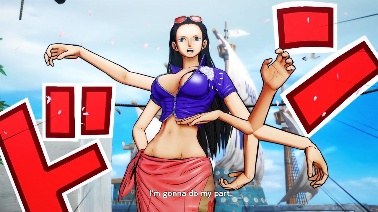 Nico Robin Sử Dụng Trái Ác Quỷ Hana Truy Nã Râu Trắng Và Buggy - One Piece Burning Blood Tập 48