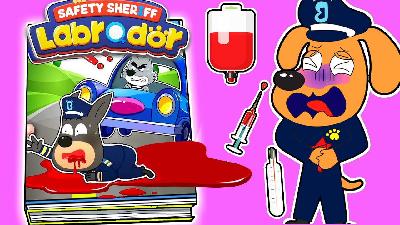 Sheriff Labrador...Oh no, Dobie attacked by Sprunki | Make Quiet Book ❤️DIY Paper❤️Blind Bag
