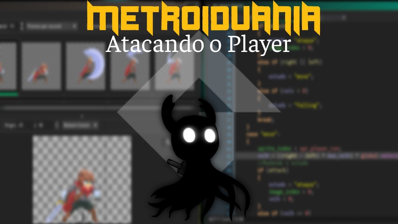 MetroidVania 17 - Atacando o Player parte 2 | Game Maker Studio 2