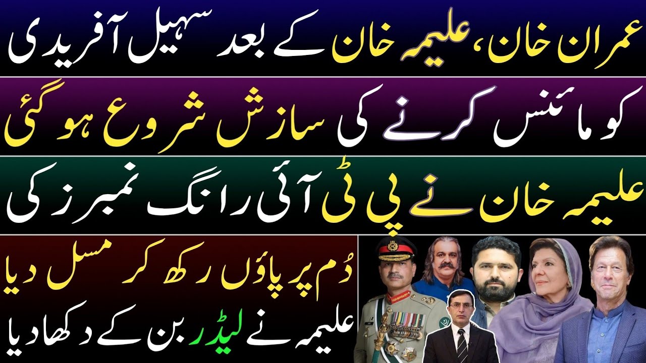 Conspiracy began to downgrade Sohail Afridi. Aleema Khan stepped on the heels of PTI's wrong numbers