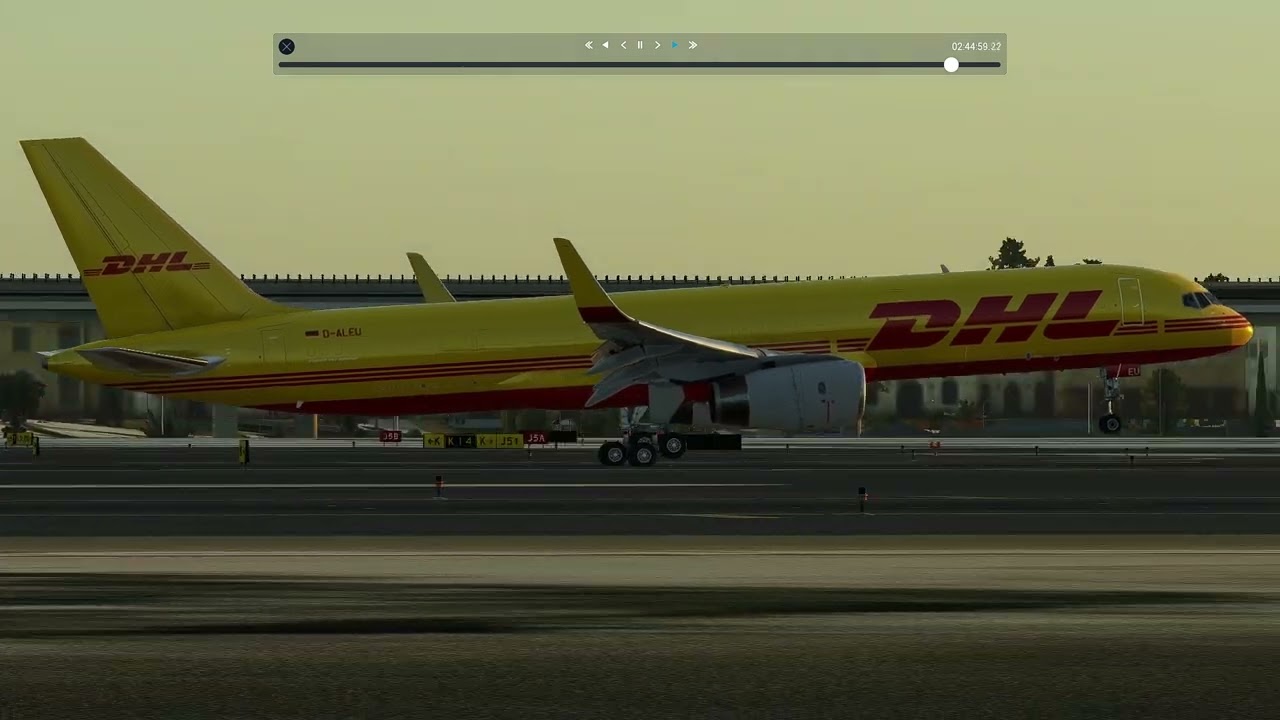 Landing smoothly? at Dubai Intl Airport