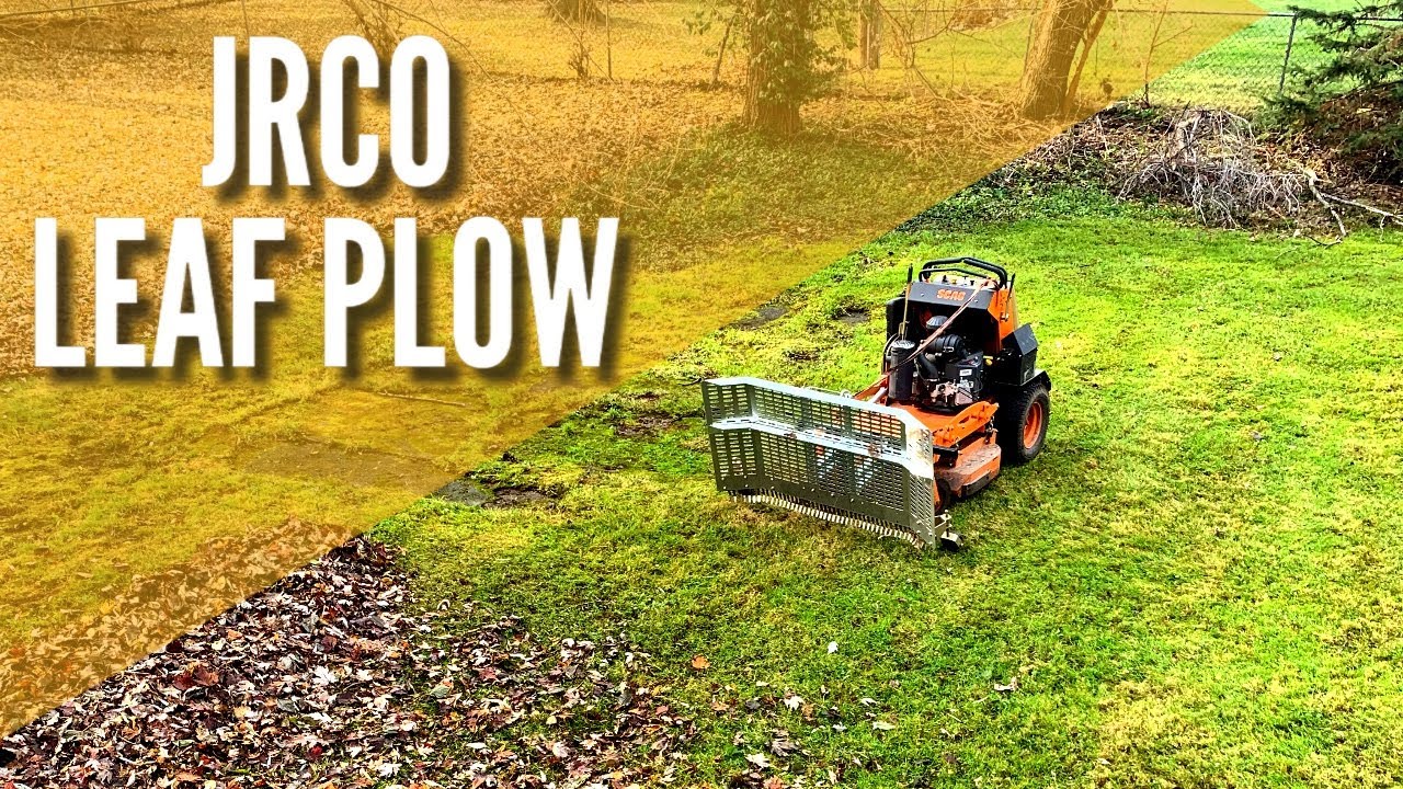 JRCO leaf plow SCAG v ride 2 Fall cleanup vlog #7