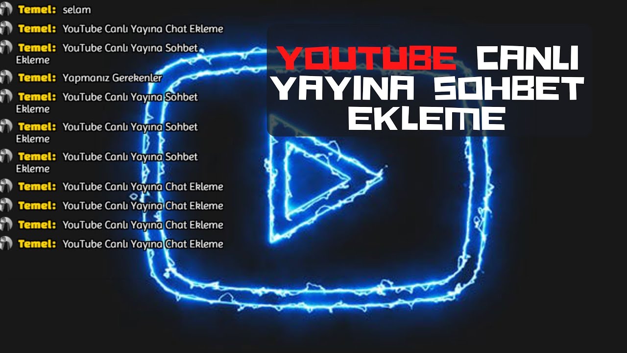 YouTube Canlı Yayına Şeffaf Chat Ekleme (OBS Chat Paneli Ekleme)