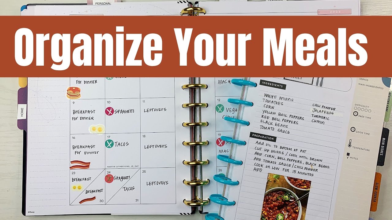 How To Organize Your Life: Meal Planning