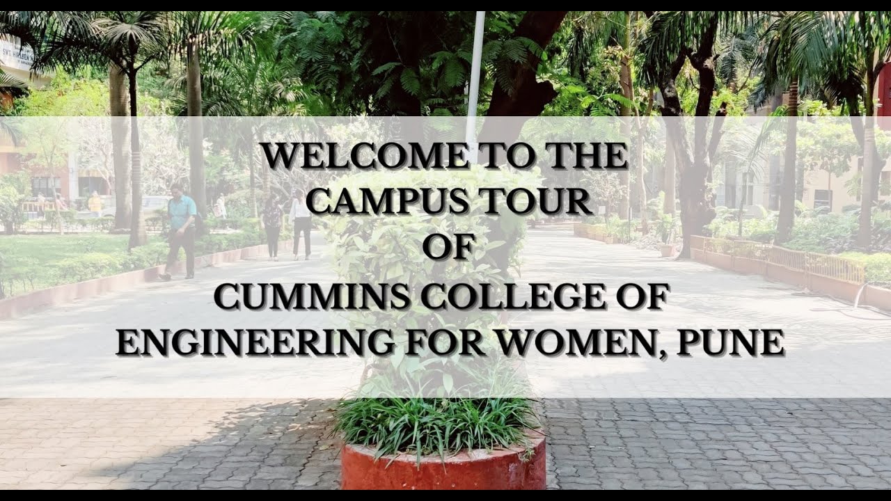 Campus tour of MKSSS's Cummins College of Engineering for Women, Pune