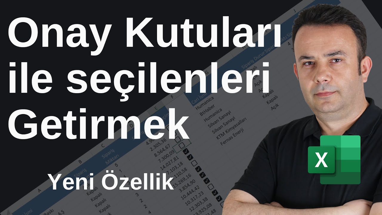 Excel 365'te Onay Kutuları Mucizesi: Seçilen Satırları Anında Ayırın