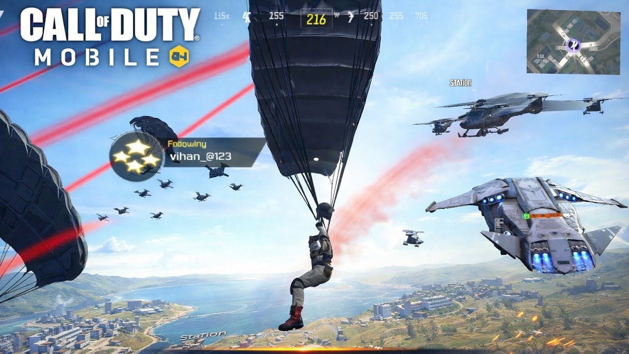 Insane Parachute Landing + High Damage Match 🔥