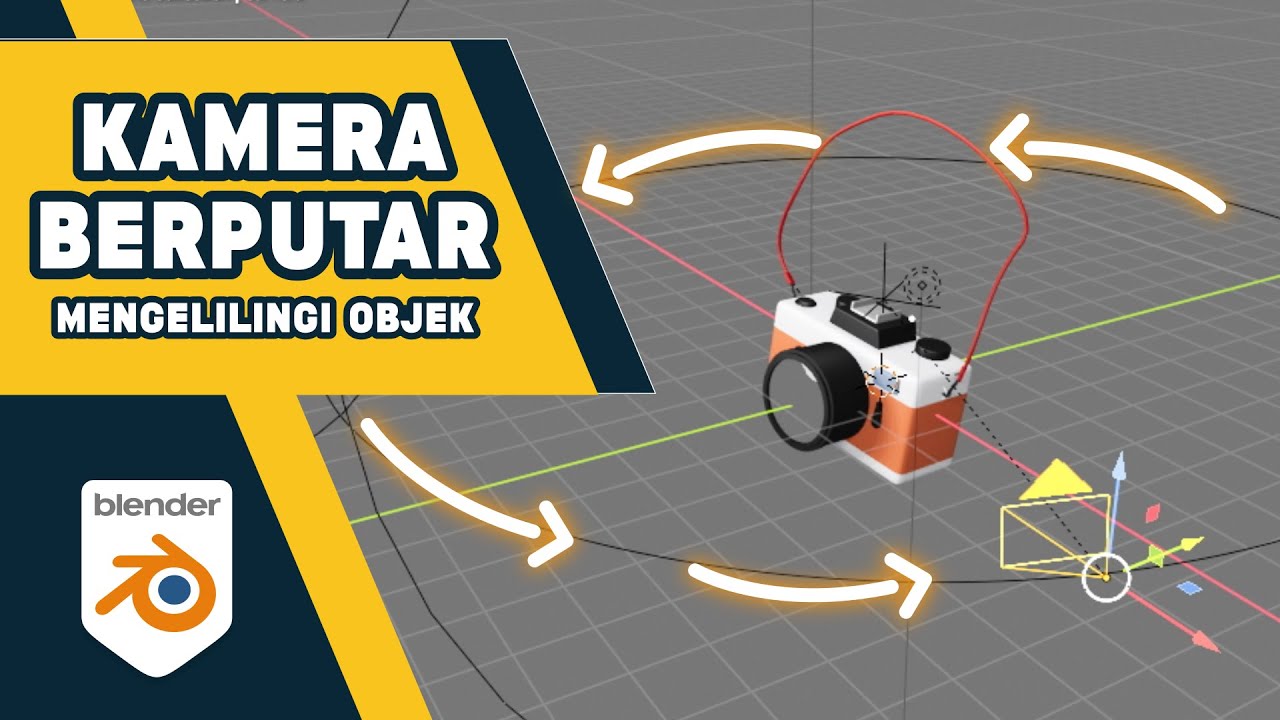 Kamera Berputar Mengelilingi Objek di Blender | Tutorial Animasi Mudah