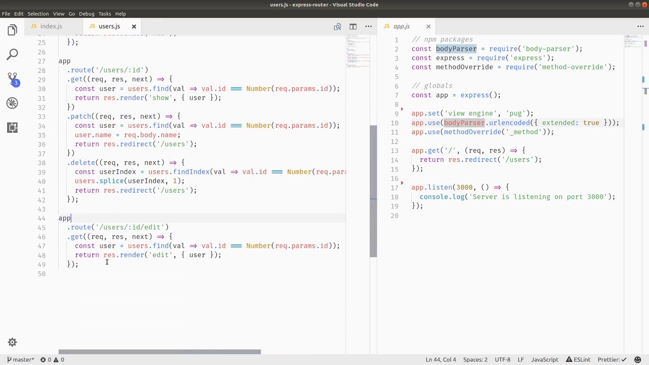 Node and Express.js Fundamentals - Express Router