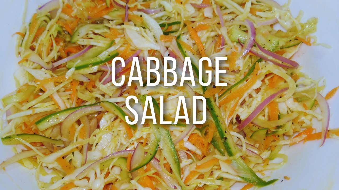 Quick and Easy Cabbage Salad Recipe | Healthy Green Salad | How to make Mix Vegetable Salad at Home