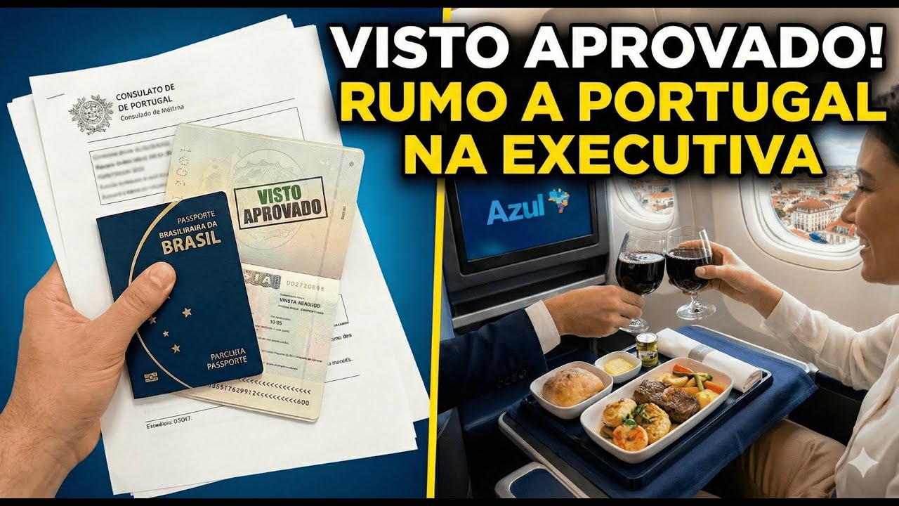 VISTO APROVADO! Nossa despedida do Brasil e a viagem na Executiva da Azul ✈️