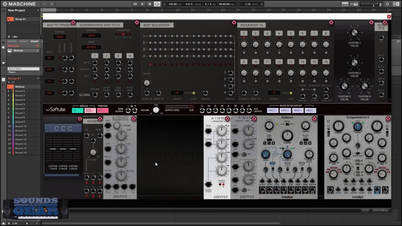 Tutorial: How to Move Modules Around in Softube Modular Software - @SoundsAndGear