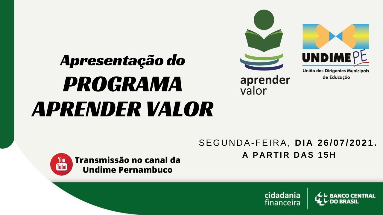 Apresentação do Programa Aprender Valor