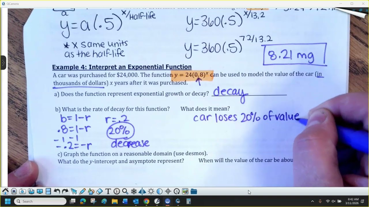 6-1(b) Notes (part 2) exponential models