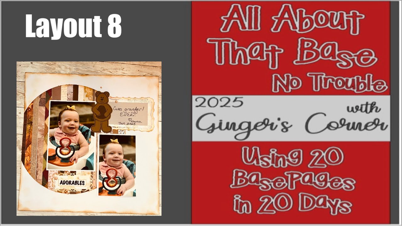 Using Base Pages | Layout 9| #scrapbookingideas #basepages #scrapbookinglayout