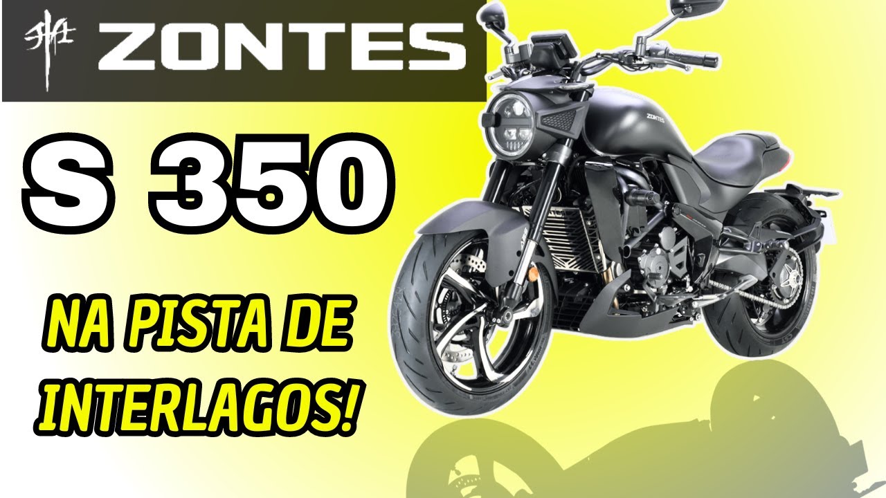 Zontes S350 - CUSTOM PREMIUM E VELOZ EM INTERLAGOS!