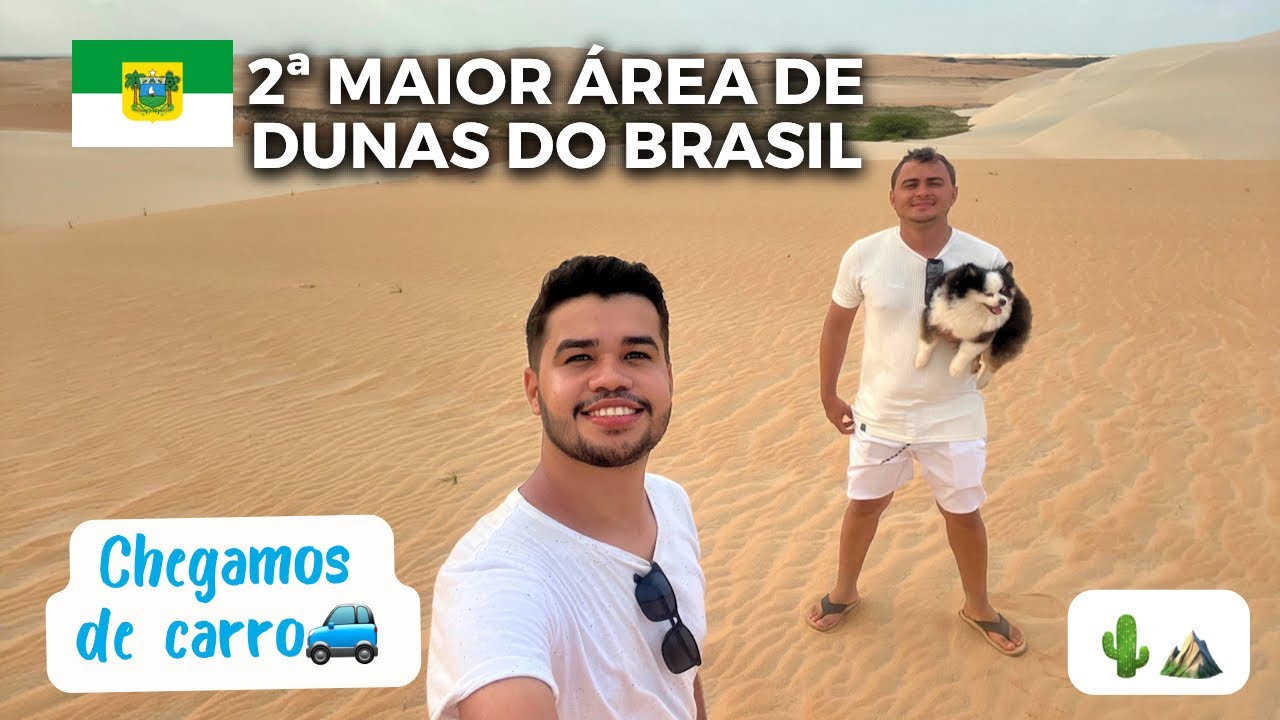 DUNAS DO ROSADO |  2ª MAIOR área de DUNAS DO BRASIL (Viagem de carro pelo NORDESTE)