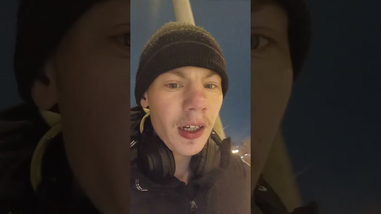 Первый ролик зимой 