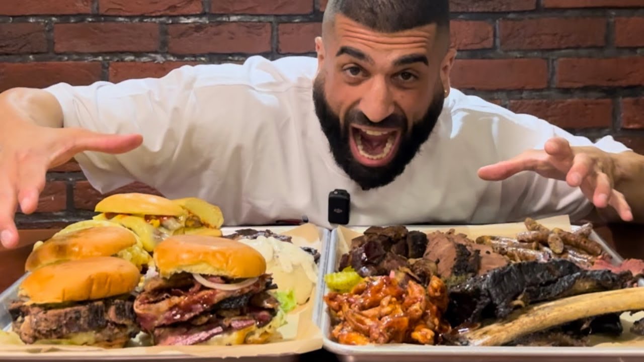 CAN I EAT FOR 8 PEOPLE? - MEGA BARBECUE PLATTER - BRISKET, ABU DHABI