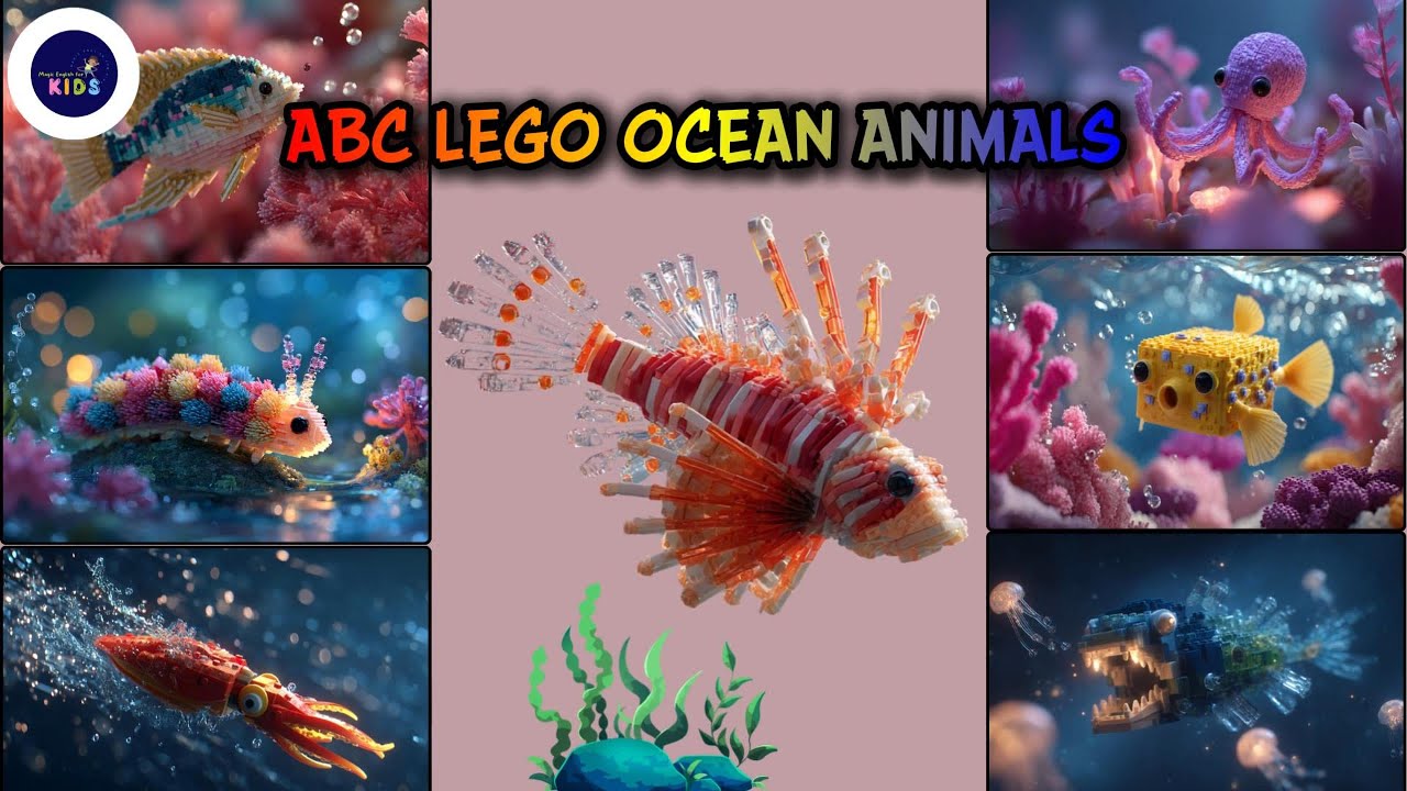 Песня ABC LEGO Ocean Animals 22TH1125 | Песня о морских существах от А до Я 🐠 | Детские стишки |#...