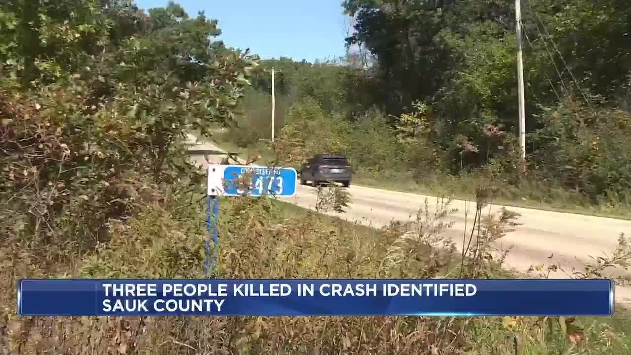 Sauk Co. Sheriff’s Office releases names of 3 killed in crash
