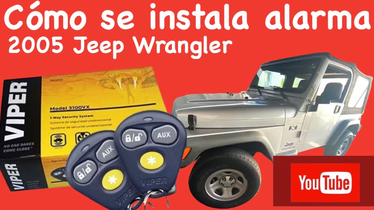How to install an alarm Cómo instalar una alarma Viper 2004 Jeep Wrangler