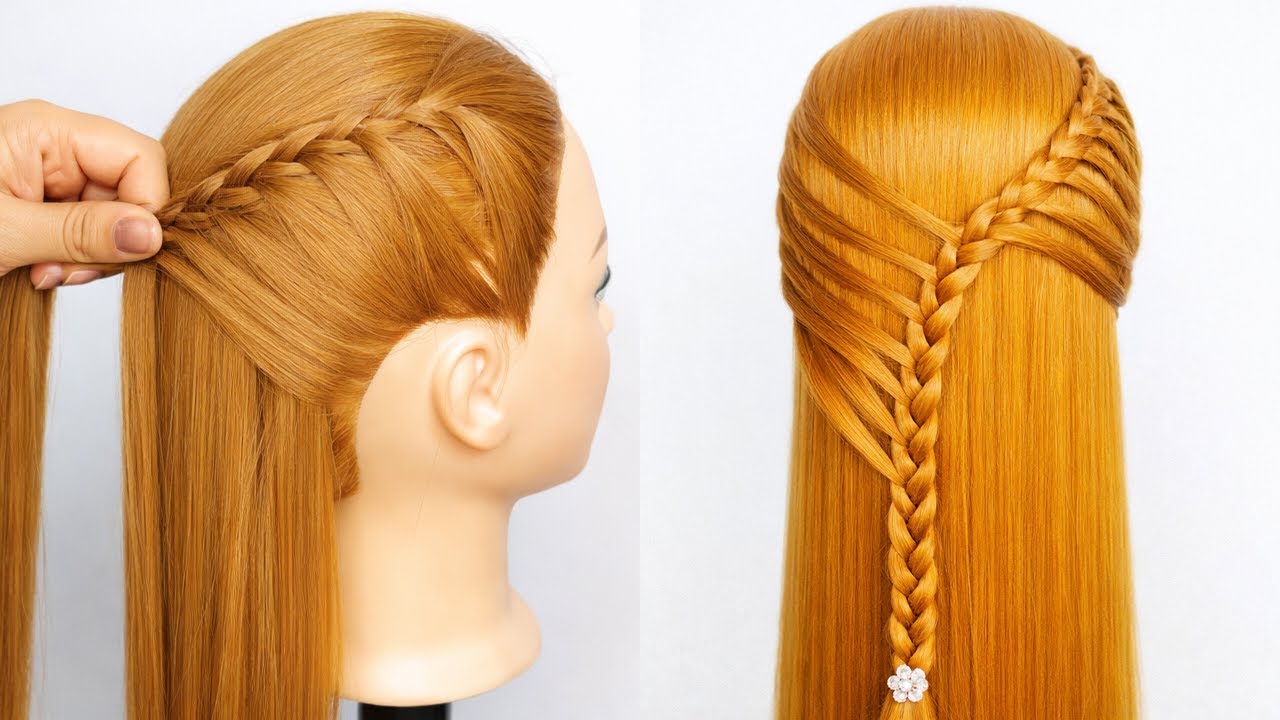 Simple & Attractive Hairstyle for Girls | Easy Open Hair Birthday Party Look | No Heat Open Hair