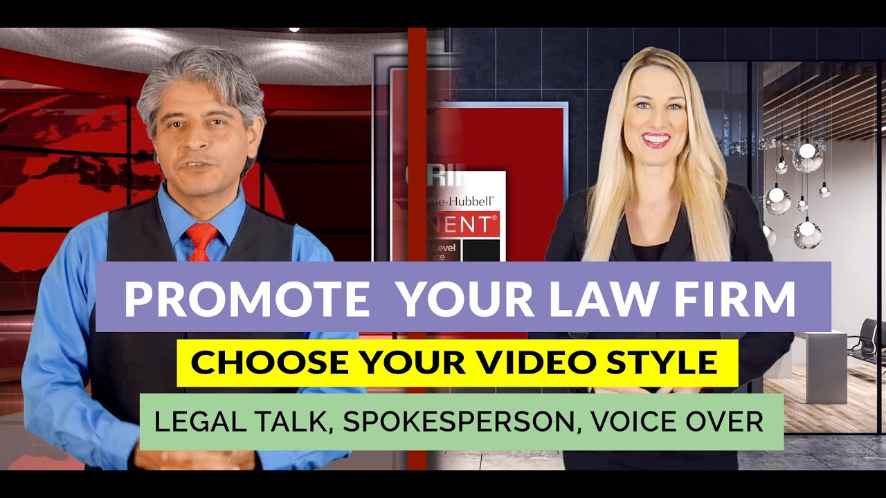 Promote Your Law Firm - Legal Talk, Spokesperson & Voice Over Video