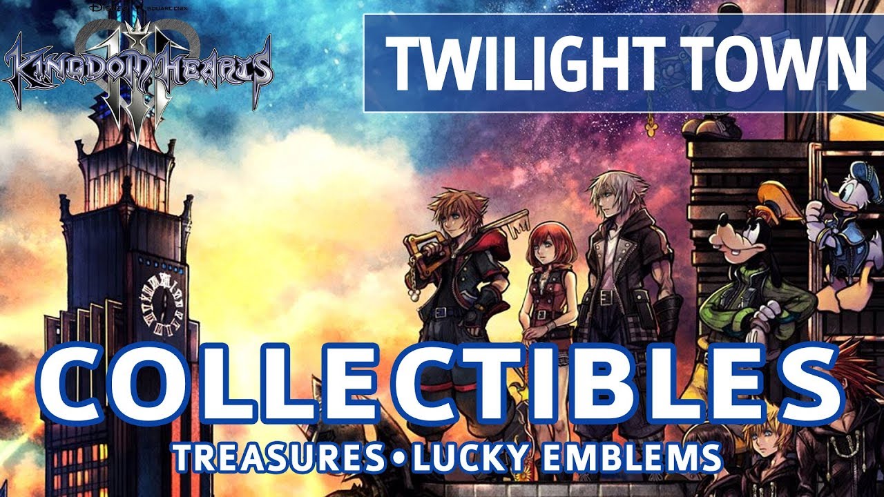 Kingdom Hearts 3 - Twilight Town All Collectible Locations (Lucky Emblems & Treasures)