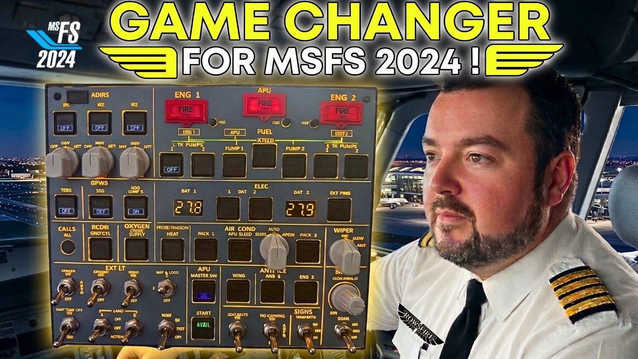 Обзор верхней панели управления Razordon Rowsfire A107 A32X | MSFS 2020 MSFS 2024