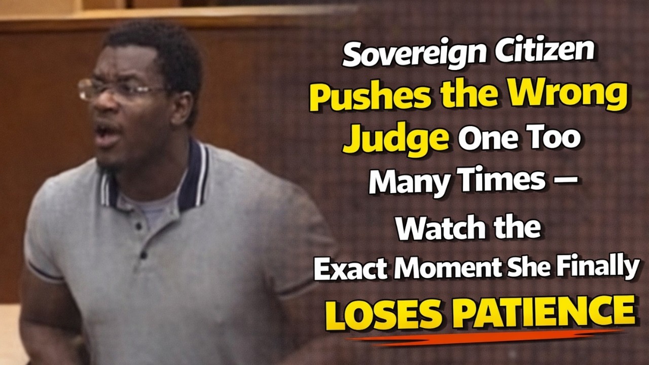 Sovereign Citizen Pushes the Wrong Judge One Too Many Times — Watch the Exact Moment She Finally LOS
