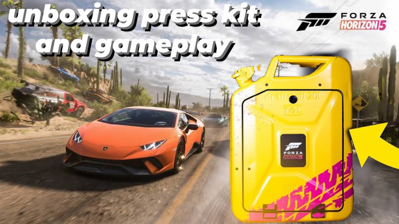 Forza horizon 5 press kit unboxing + gameplay