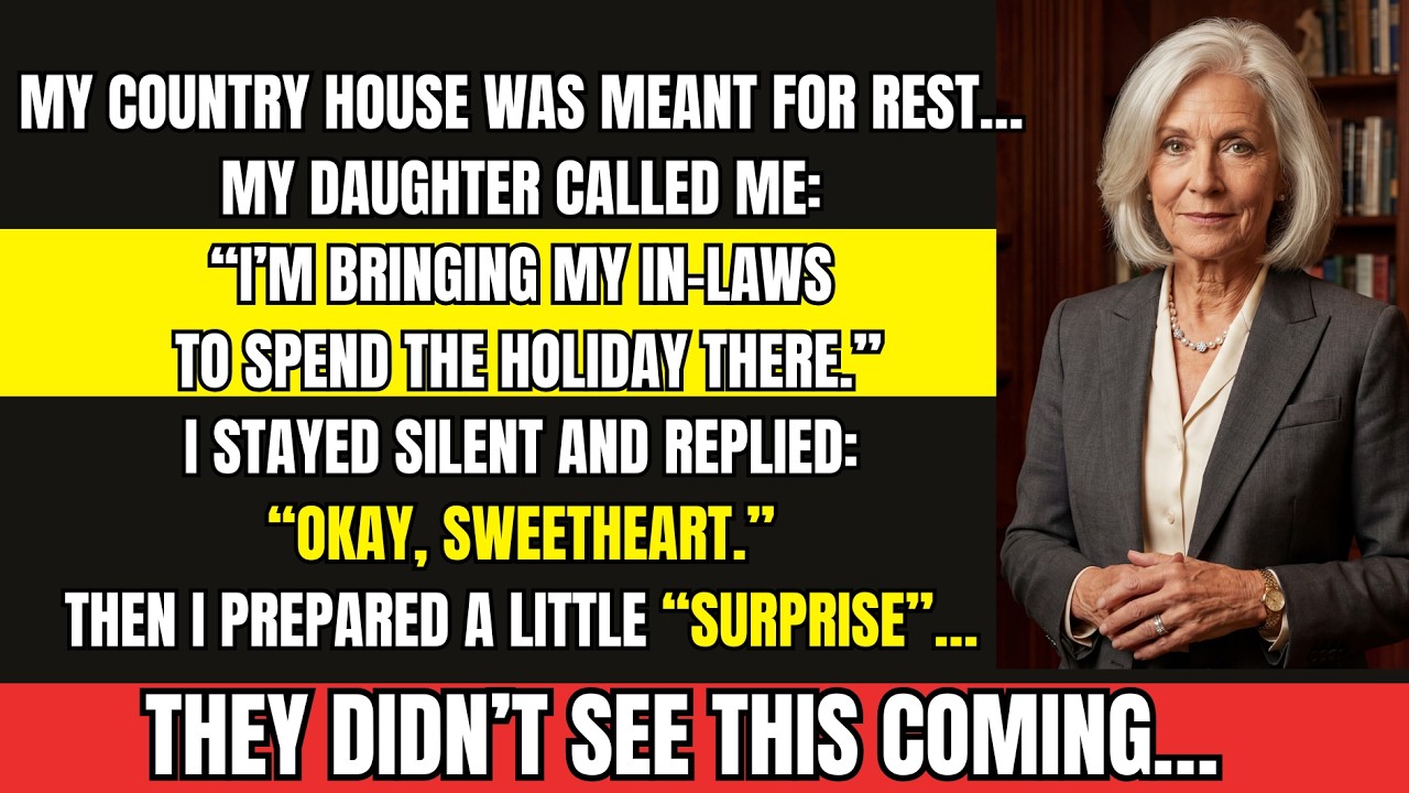 My daughter said she’d spend the holiday with her in-laws at my house… I didn’t argue, I acted…