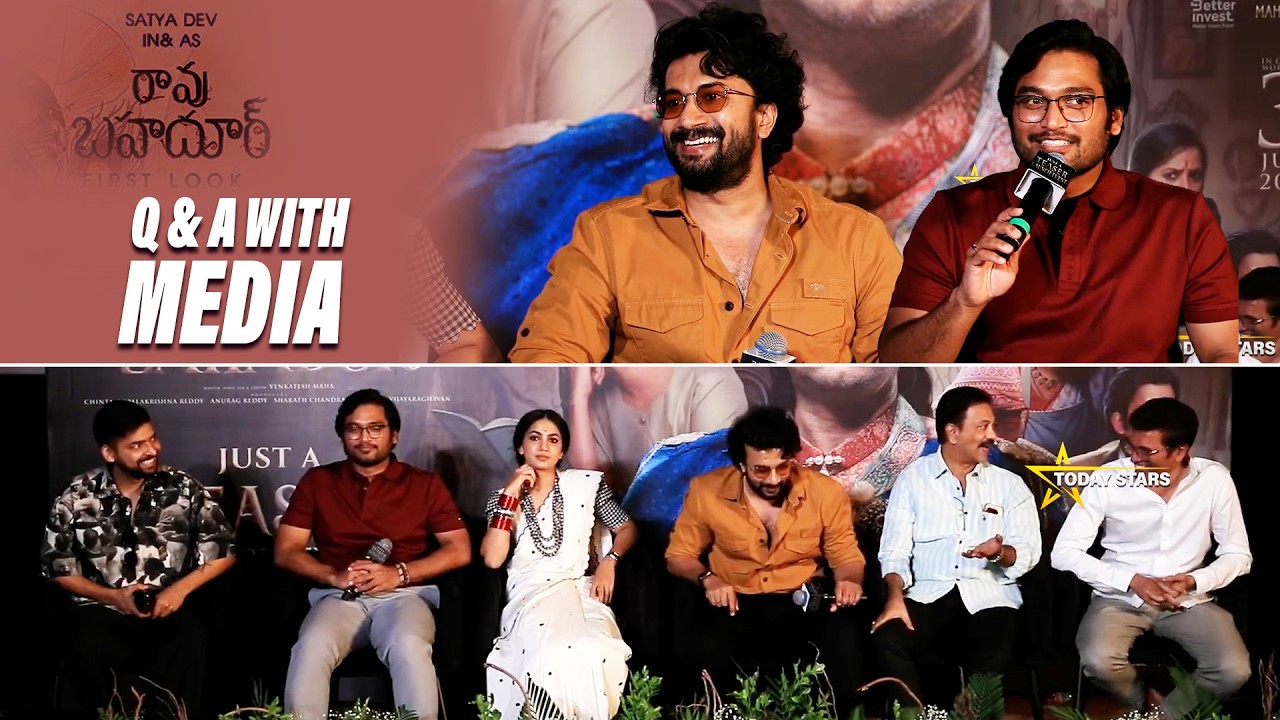 Satyadev & Venkatesh Maha With Rao Bahadur Team 🎬 | Exclusive Q&A With Media 😱 | Press Meet