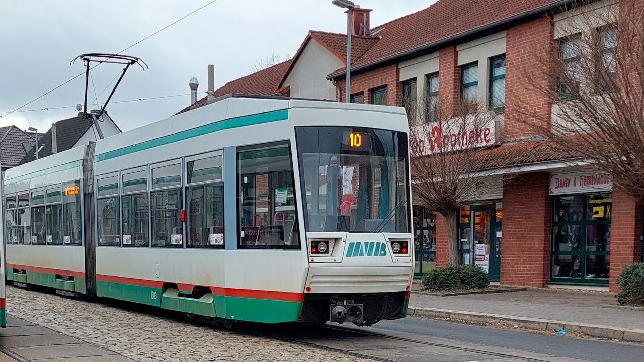Tram Magdeburg | Mitfahrt auf der Kompl. 10 Von Sudenburg bis Barleber See im NGT8D