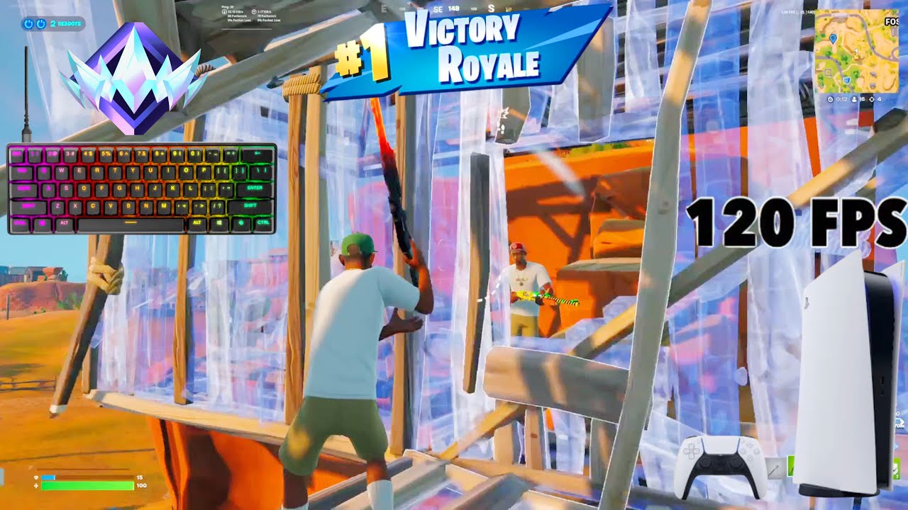 Fortnite Unreal Ranked Reload On PS5 |Keyboard & Mouse Gameplay | 120 FPS | 4K
