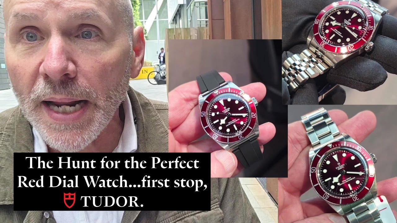 The Hunt for the PERFECT RED DIAL WATCH...first stop, TUDOR.  Is the Black Bay 58 the One?